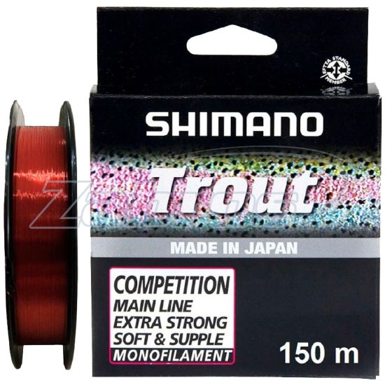 Фото Shimano Trout Competition Mono, TROUTCM15022, 0,22 мм, 4,05 кг, 150 м, Red
