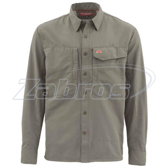 Фото Simms Guide Fishing Shirt - Solid, 11710-309-30, M, Olive