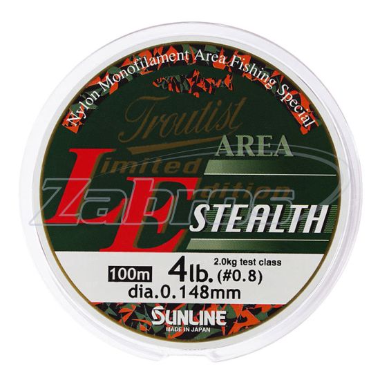 Фото Sunline Troutist Area LE Stealth, 0,13 мм, 1,5 кг, 100 м, Orange