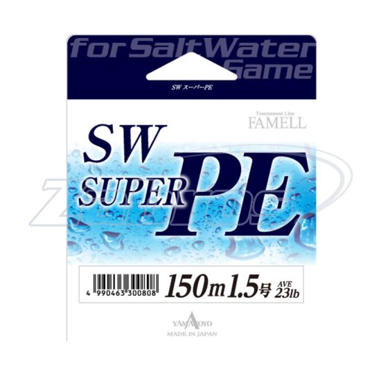 Фото Yamatoyo SW Super PE, #1,2, 0,18 мм, 8,1 кг, 150 м, Blue