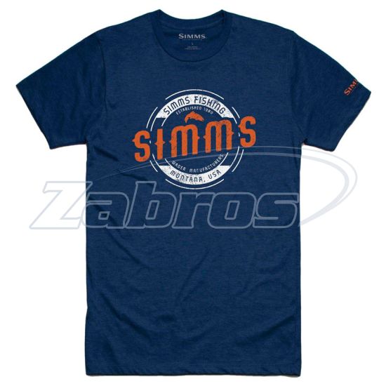 Фото Simms Wader MT T-Shirt, 13124-414-40, L, Navy Heather