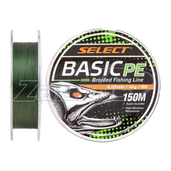 Фото Select Basic PE 4x, 0,1 мм, 4,8 кг, 150 м, Dark Green