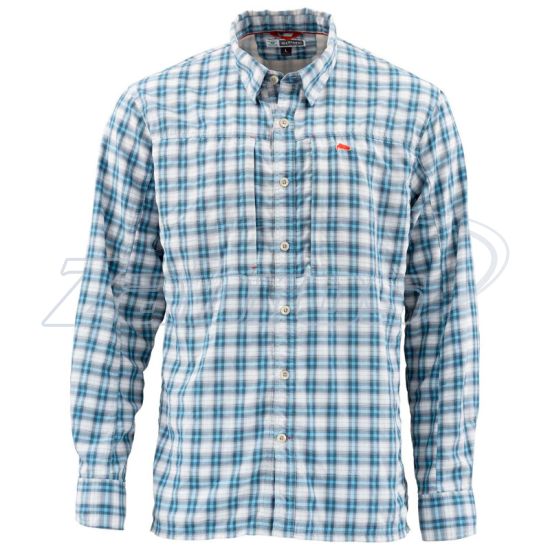 Фото Simms Bugstopper Shirt, 12105-592-40, L, Faded Denim Plaid