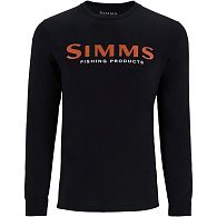 Футболка Simms Logo LS Shirt, 13626, XL, Jet Black: купить, цена, Киев, Украина | Zabros