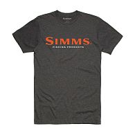 Футболка Simms Logo T-Shirt, 12803-086-30, M, Charcoal Heather, купить, цены в Киеве и Украине, интернет-магазин | Zabros