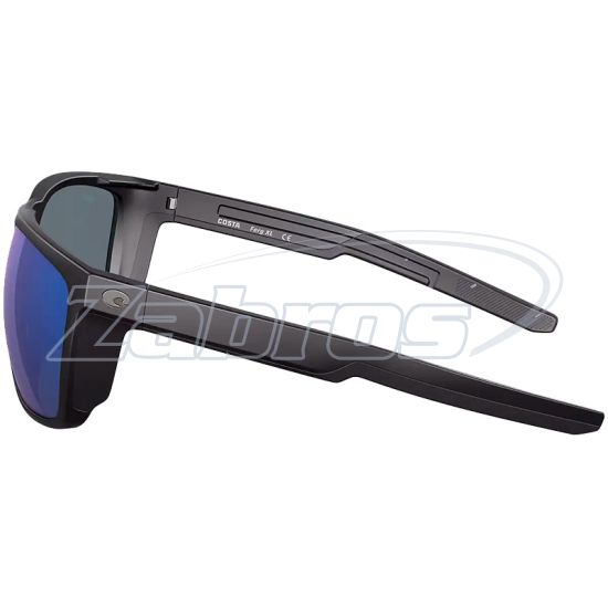 Картинка Costa Del Mar Ferg XL, 97963874250, Matte Black Blue Mirror, Polycarbonate