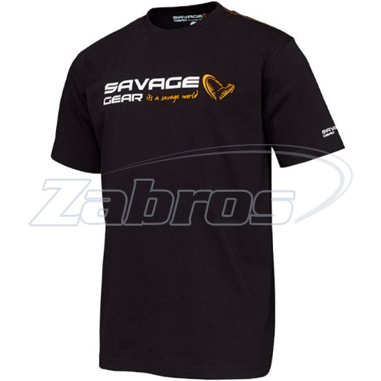 Фото Savage Gear Signature Logo T-Shirt, 73644, S, Black Ink