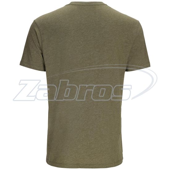 Фотографія Simms Stacked Logo Bass T-Shirt, 14097-914-50, XL, Military Heather