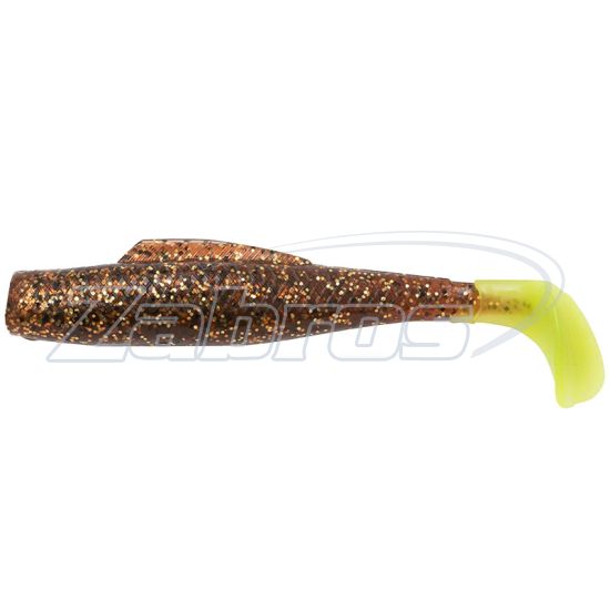 Фото Z-Man Minnowz, 3,00", 7,6 см, 6 шт, Rootbeer/Chartreuse Tail