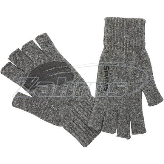 Фото Simms Wool Half-Finger Glove, 13234-030-2030, S/M, Steel