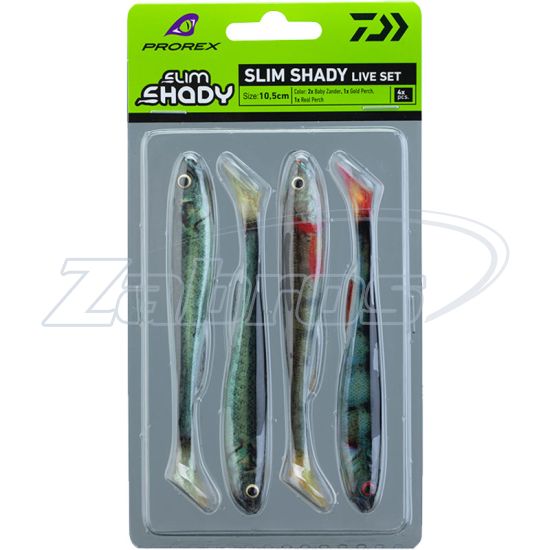 Фото Daiwa Prorex Real Slim Shady Live Set, 15100-715, 4,15", 10,5 см, 4 шт