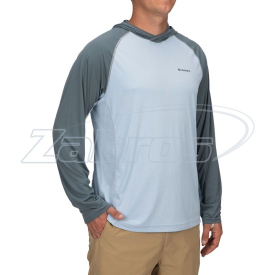 Фотография Simms BugStopper SolarFlex Hoody, 12602-881-60, XXL, Steel Blue