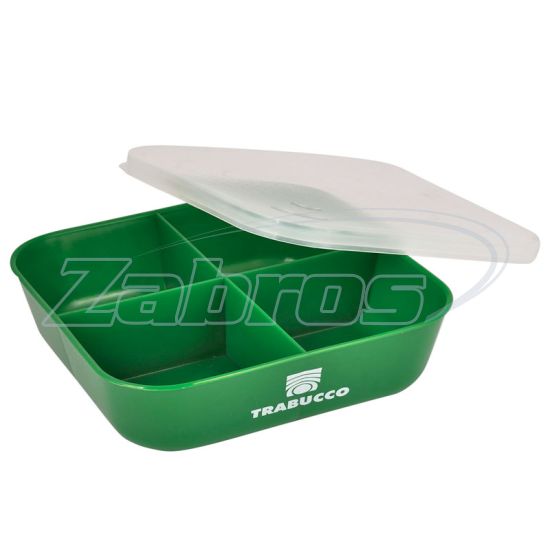 Фото Trabucco Bait Box 4 Div, 111-30-100, 1 л, Green