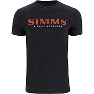 Футболка Simms Logo T-Shirt, 12803-1293-50, XL, Dark Gunmetal Heather: купить, цена, Киев, Украина | Zabros