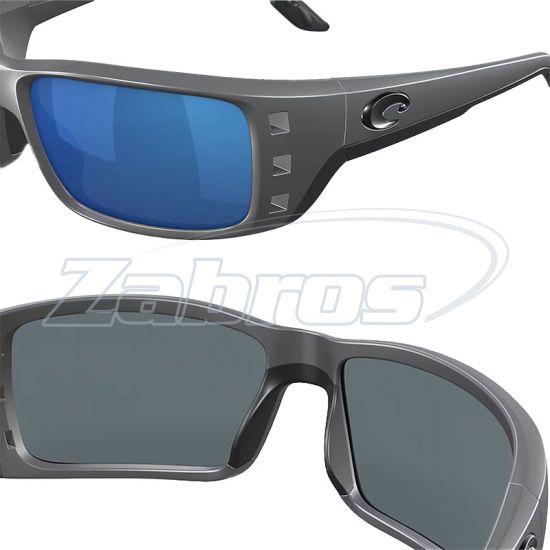 Купити Costa Del Mar Permit, 97963555616, Matte Gray Blue Mirror, Polycarbonate