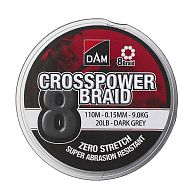 Шнур Dam Crosspower 8-Braid, 66591, 0,22 мм, 13,5 кг, 150 м Gray, купить, цены в Киеве и Украине, интернет-магазин | Zabros