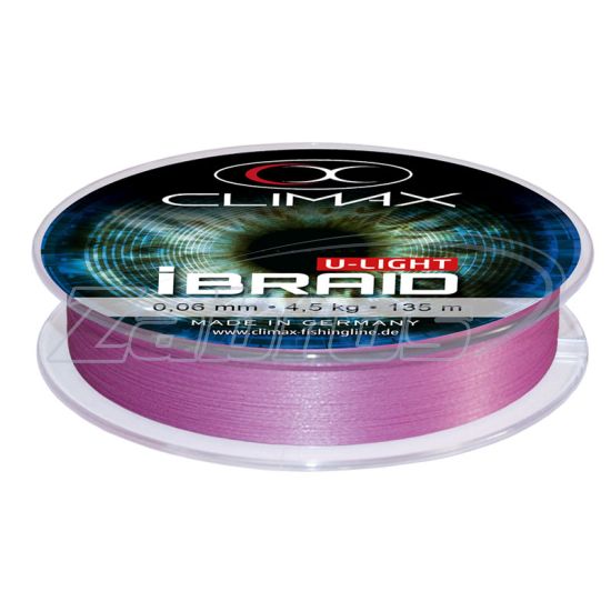 Фото Climax iBraid U-Light, 9411-10135-004, 0,04 мм, 3 кг, 135 м, Fluo-Purple