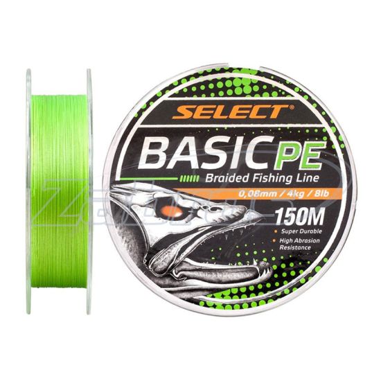 Фото Select Basic PE 4x, 0,18 мм, 9,9 кг, 150 м, Light Green