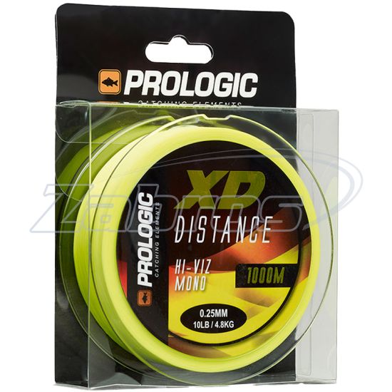 Фотография Prologic XD Distance Mono, 72755, 0,28 мм, 5,6 кг, 1000 м, Hi-Viz Yellow