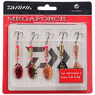 Набір блешень Daiwa Megaforce Spinner Kit, #2, 4-6,5 г, 5 шт, купити, ціни в Києві та Україні, інтернет-магазин | Zabros