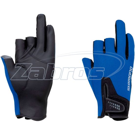 Фото Shimano Pearl Fit 3 Gloves, L, Blue