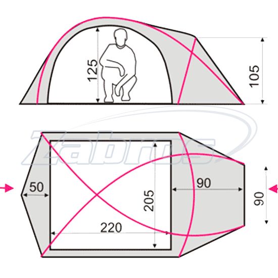 Фотографія Terra Incognita Ksena 3 Alu, Green