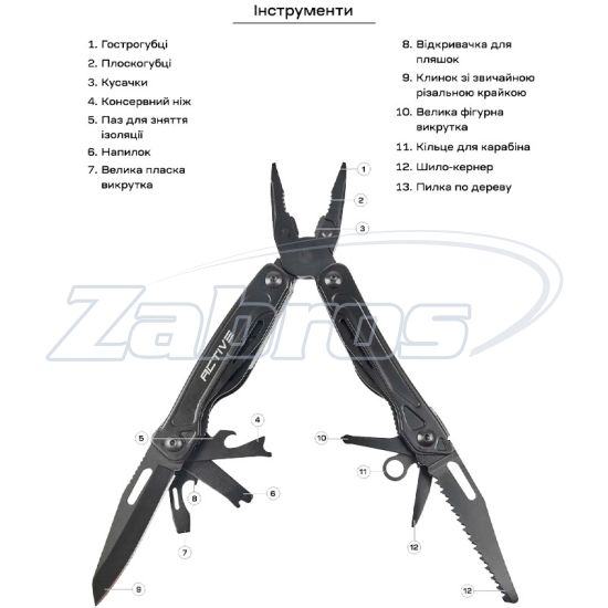 Active Universal Tool, Black, Україна