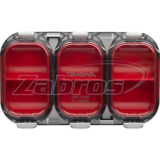 Фото Daiwa Waterproof Sealed Unit Case 6 отд, 11x6,5x1,8 см, Red