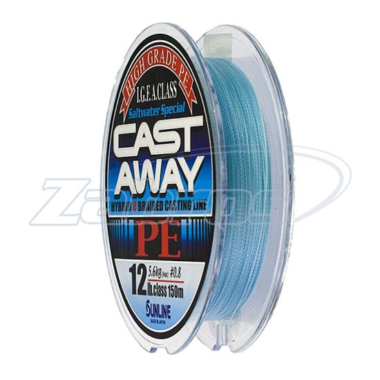Фотографія Sunline Cast Away PE, #0,6, 0,13 мм, 4,5 кг, 150 м, Blue