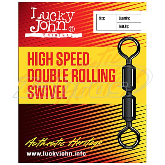Фотографія Lucky John High Speed Double Rolling Swivel, 5067-K010, 60 кг, 5 шт