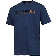 Футболка Savage Gear Signature Logo T-Shirt, 73655, M, Blue Melange: купить, цена, Киев, Украина | Zabros