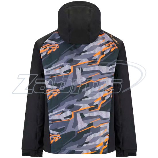 Фотография Viverra Softshell Infinity Hoody, L, Black Camo Orange