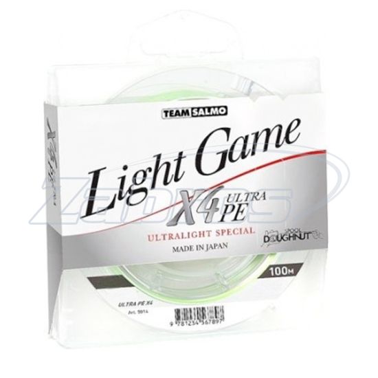Фото Salmo Light Game X4 Ultra PE, 5014-004, 0,04 мм, 1,74 кг, 100 м, Light Green