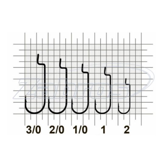 Фотографія MiniMax Offset Round Worm, SW-0744-3/0, 5 шт, Black