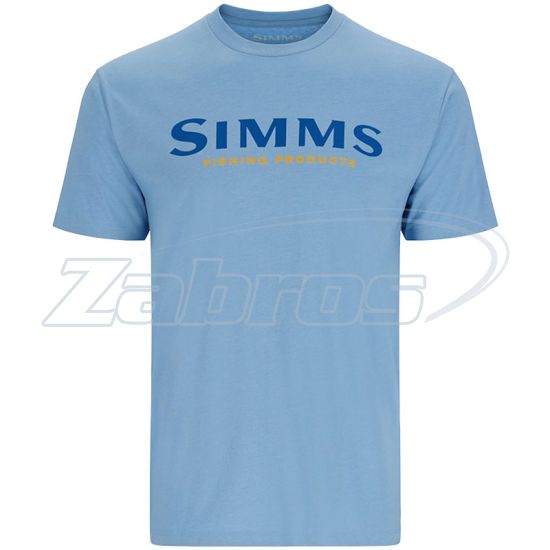 Фото Simms Logo T-Shirt, 12803-1056-60, XXL, Lt. Blue Heather