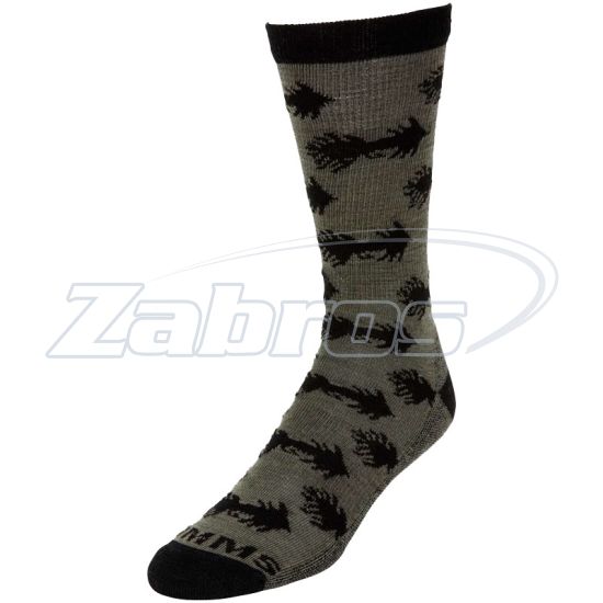 Фото Simms Daily Socks, 13451-746-50, XL, Woolly Bugger Moss