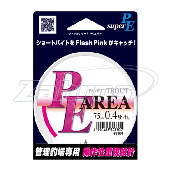 Фото Yamatoyo PE Area, #0,4, 0,1 мм, 1,8 кг, 75 м, Pink