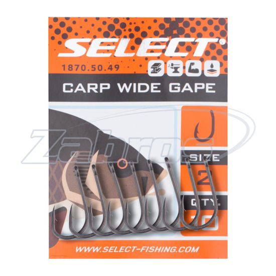 Фотографія Select Carp Wide Gape, 2, 10 шт, Black