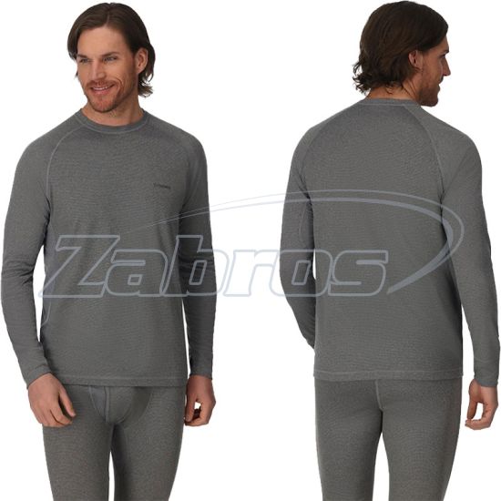 Фотография Simms Strata 160 LS Base Layer Crew, 14226, XL, Dark Grey Heather