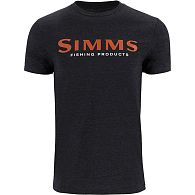 Футболка Simms Logo T-Shirt, 12803-1293-40, L, Dark Gunmetal Heather, купить, цены в Киеве и Украине, интернет-магазин | Zabros