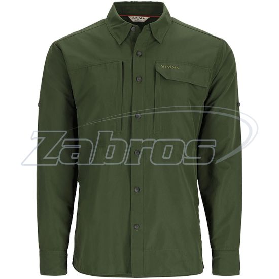 Фото Simms Guide Fishing Shirt, 13645-1150-40, L, Riffle Green