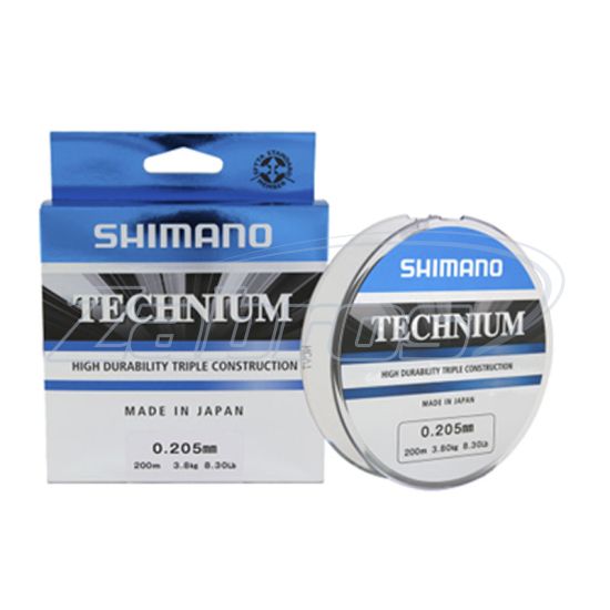 Фото Shimano Technium", TEC20016, 0,16 мм, 2,6 кг, 200 м, Grey