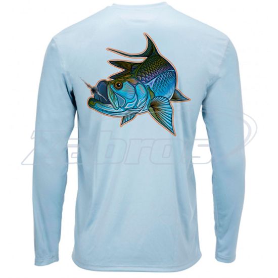 Фото Simms Solar Tech Tee - Ocean Collection, 12883-559-40, L, Tarpon Turn Steel Blue