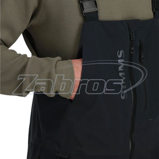 Малюнок Simms ProDry Fishing Bib, 13863, L, Black