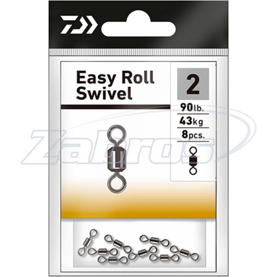 Фотография Daiwa Easy Roll Swivel, 14905-102, 2, 43 кг, 8 шт