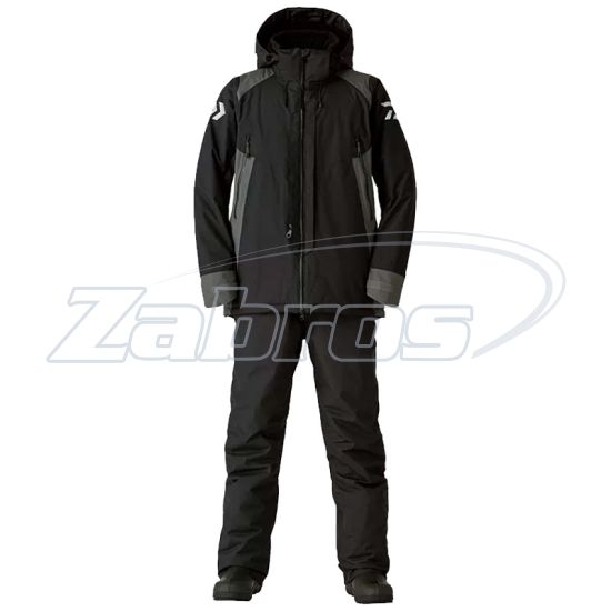 Фото Daiwa DW-3420E Rainmax High Loft Winter Suit, M, Black/Gray