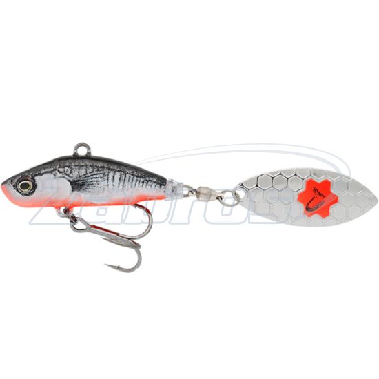 Фото Savage Gear 3D Sticklebait Tailspin, 18 г, 8 см, Black Red