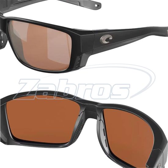 Купити Costa Del Mar Tuna Alley Pro, 97963910798, Matte Black Copper Silver Mirror, Glass