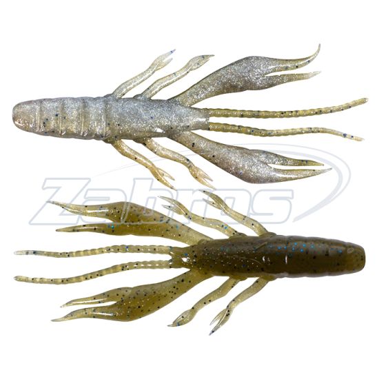 Фотография Jackall Waver Shrimp, 3,50", 8,9 см, 7 шт, SK Green Pumpkin Blue / Pearl White