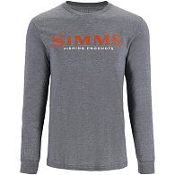 Футболка Simms Logo LS Shirt, 13626, S, Athletic Heather: купить, цена, Киев, Украина | Zabros